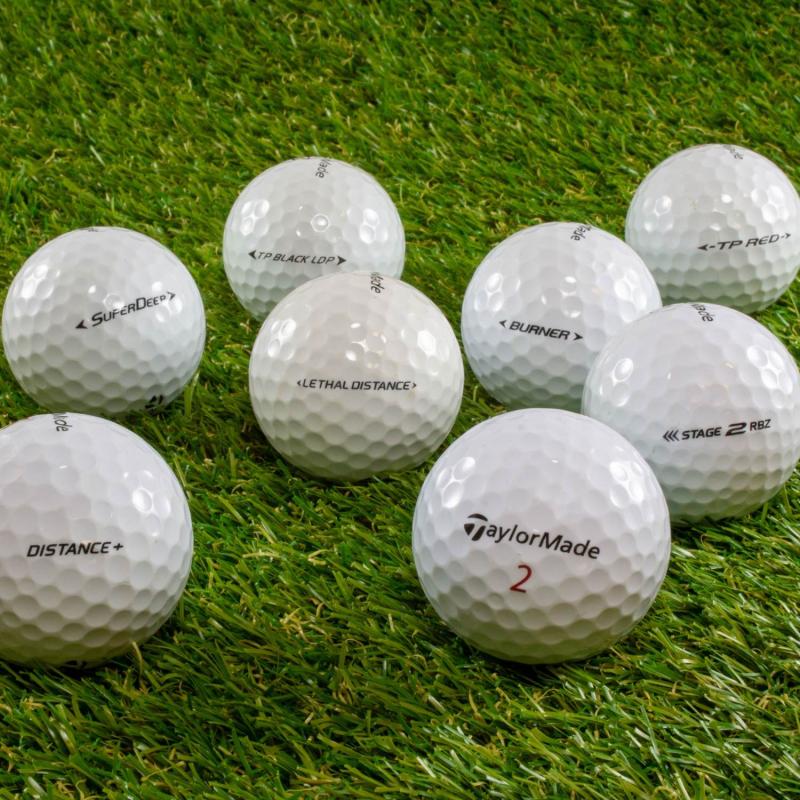 Blandet Hvide Taylormade Golfbolde - Grade A Kvalitet