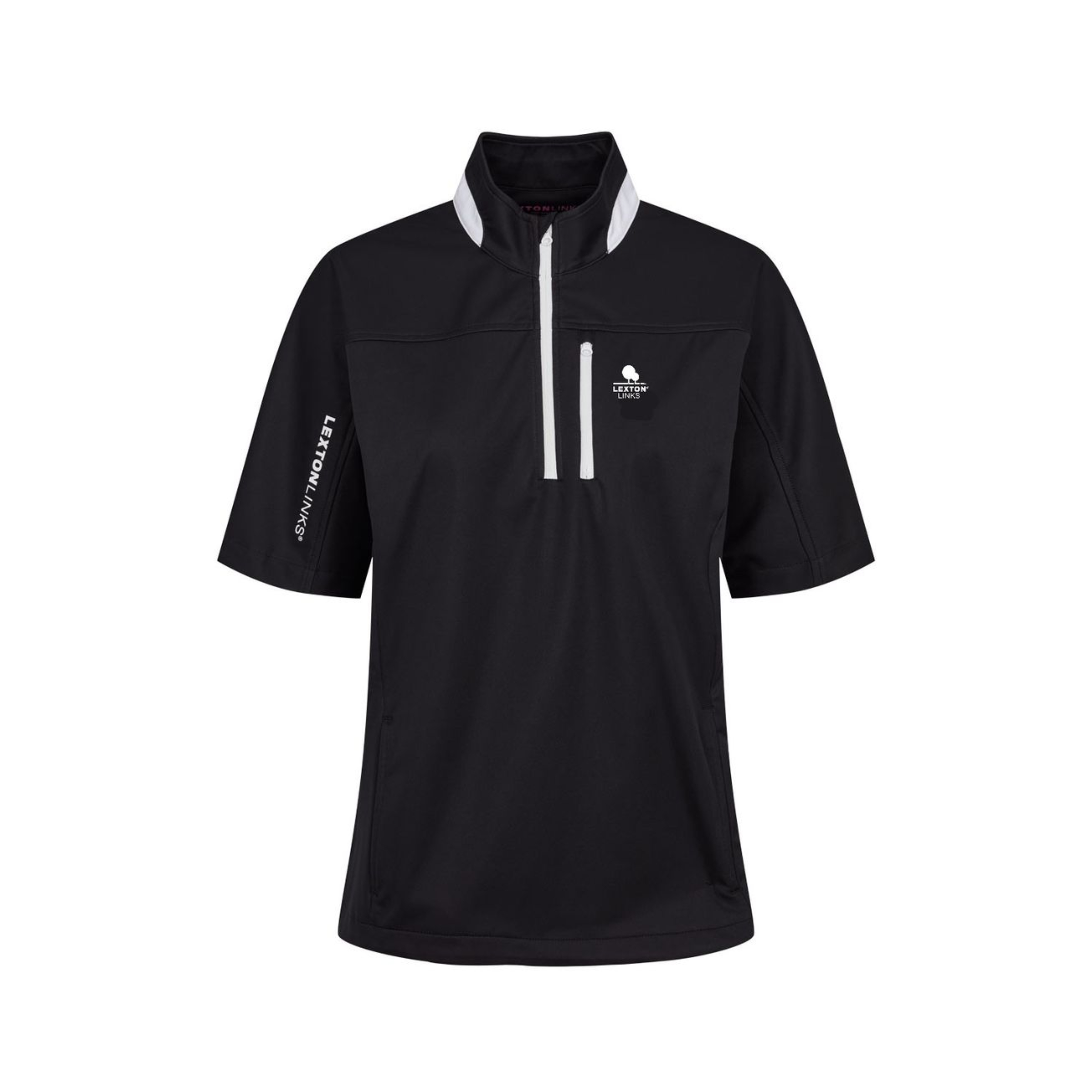 Addison Windbreaker Short Sleeve Black S fra Lexton Links