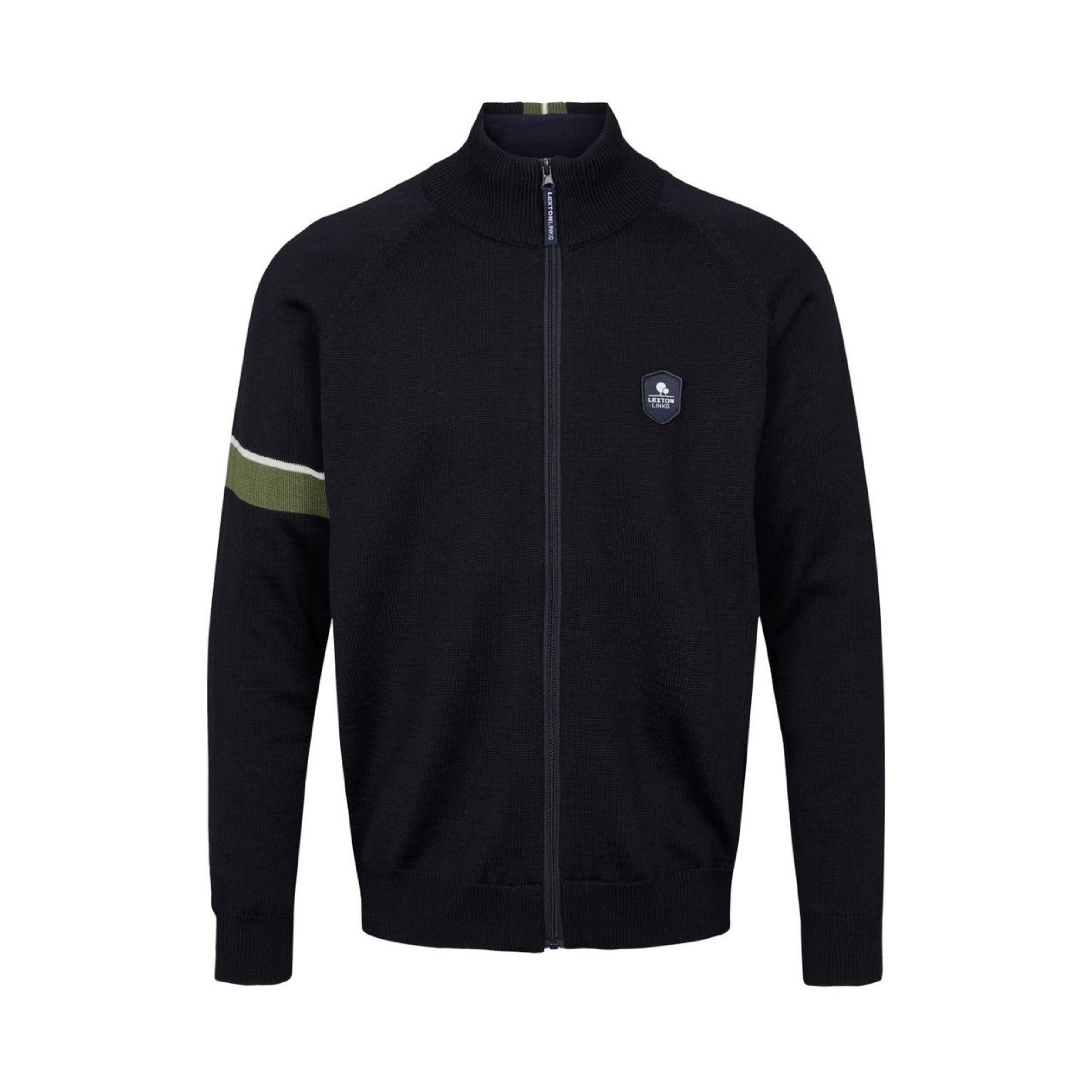 Algoma Windbreaker Knitted Navy Olive S fra Lexton Links