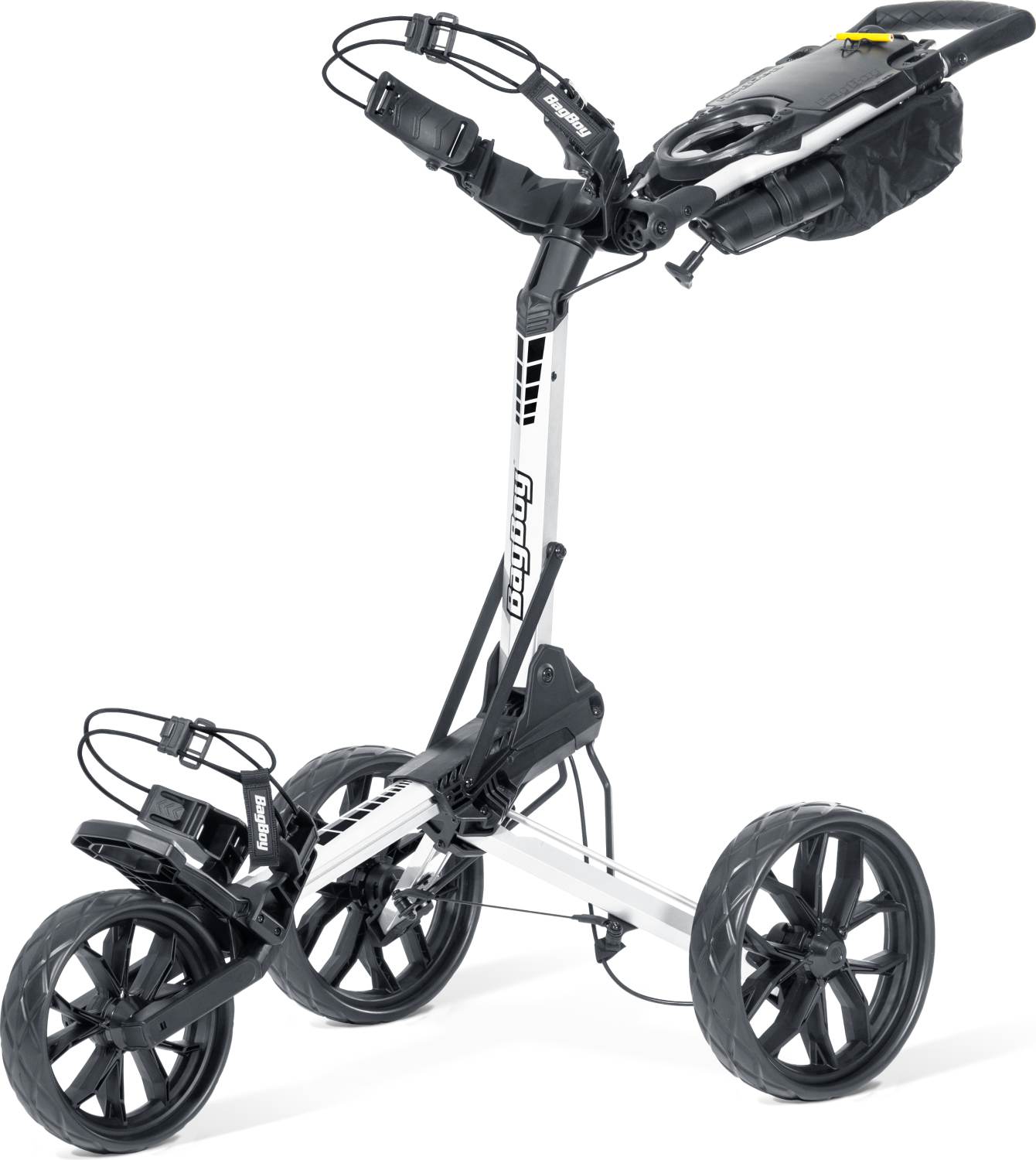 Slimfold Golfvogn   Black White fra Bagboy