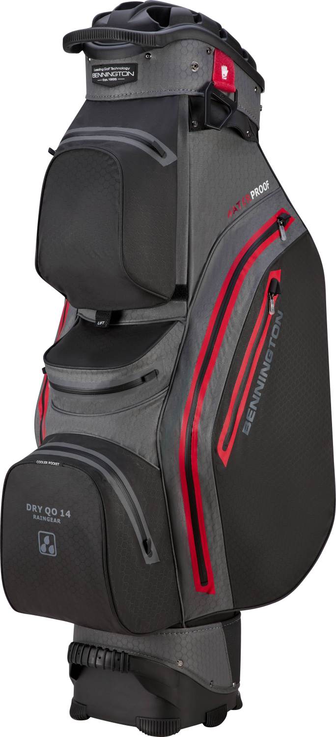 Qo14 Vandtæt Vognbag   Black Canon Grey Red fra Bennington