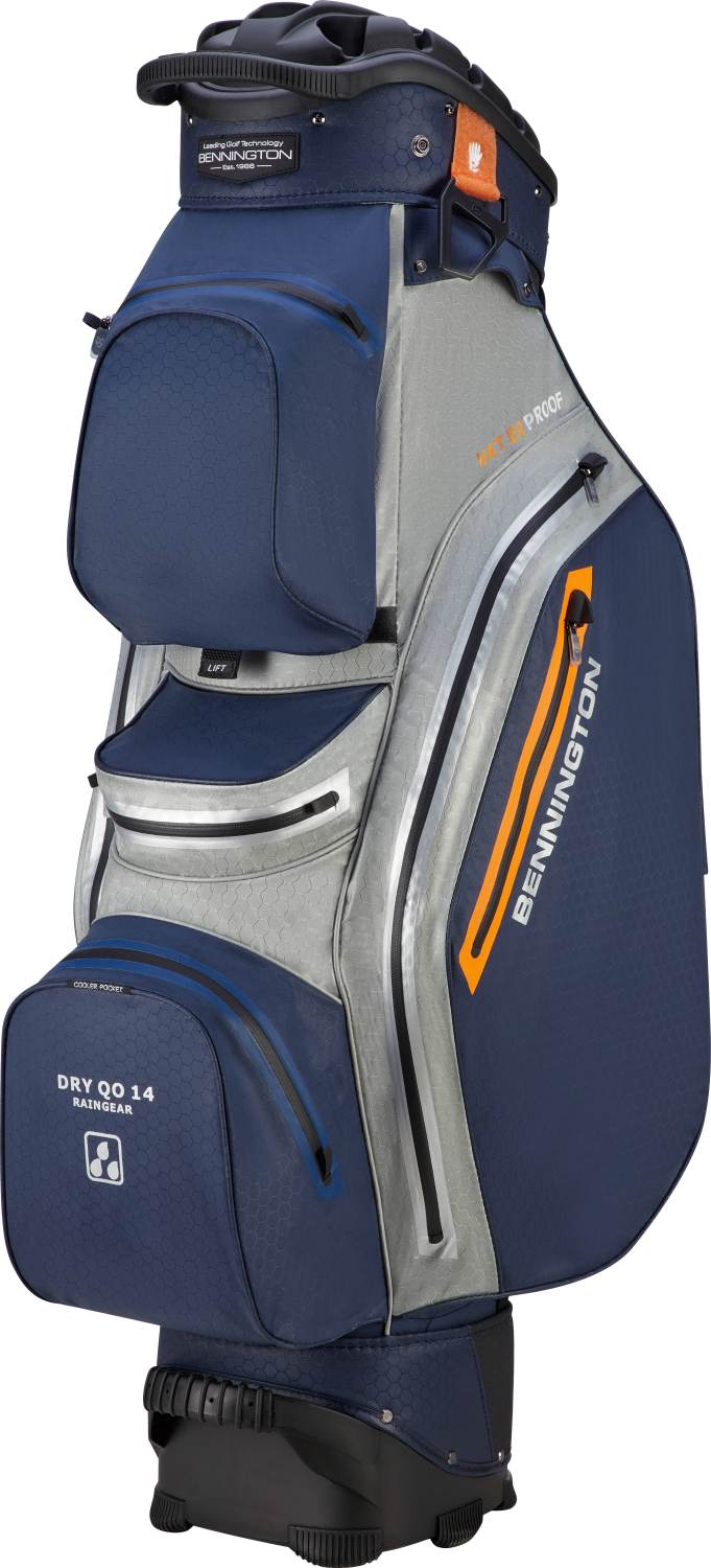 Qo14 Vandtæt Vognbag   Navy Silver Orange fra Bennington