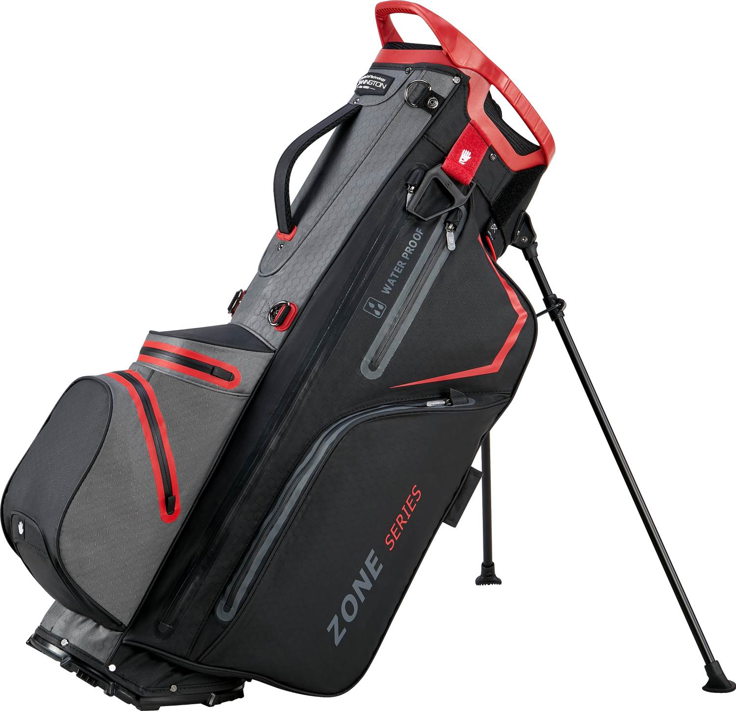 Zone 14 Vandtæt Bærebag   Black Canon Grey Red fra Bennington