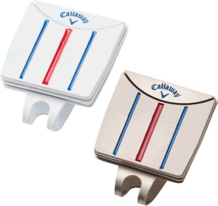 Triple Track Cap Clip 2 Pak White Nickel Boldmarkør fra Callaway