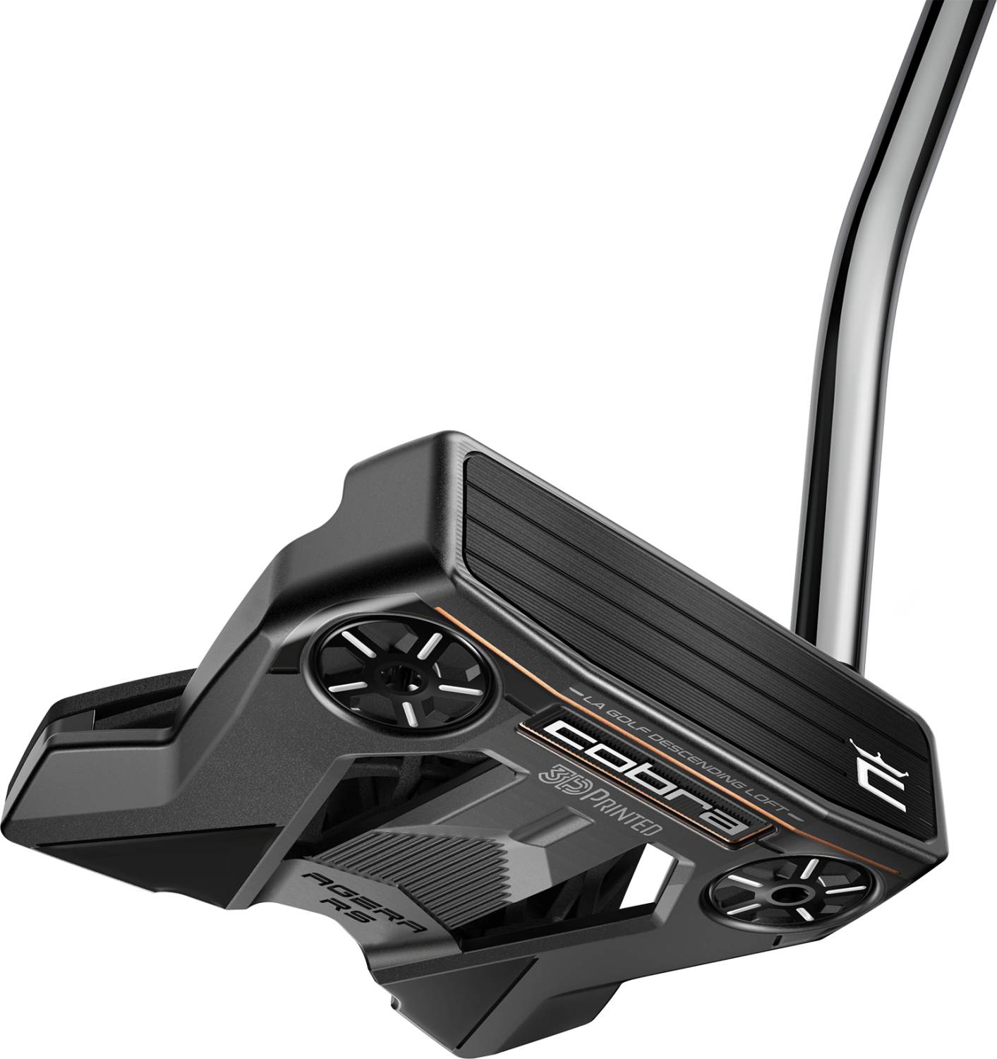 Agera Rs (2024) Single Bend Neck Putter   Grå   Venstre   Str. 34"   Super Stroke Zenergy Pistol 1.0 1.0 Hvid Sort fra Cobra