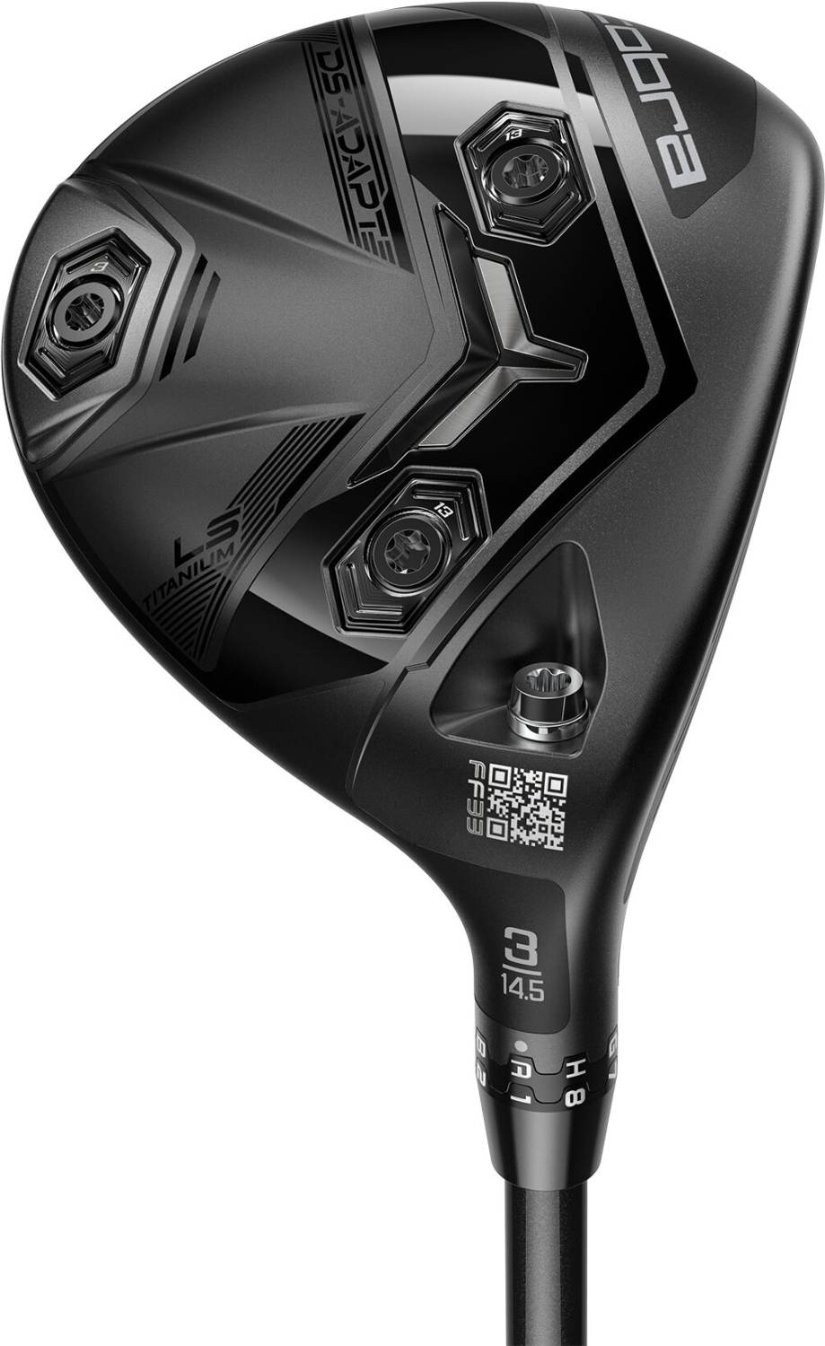 Ds Adapt Ls Herre Fairwaykølle Sort Venstre 14.5° (3 Kølle) True Temper Project X Denali Black 70 Stiff 6.0 Grafit fra Cobra