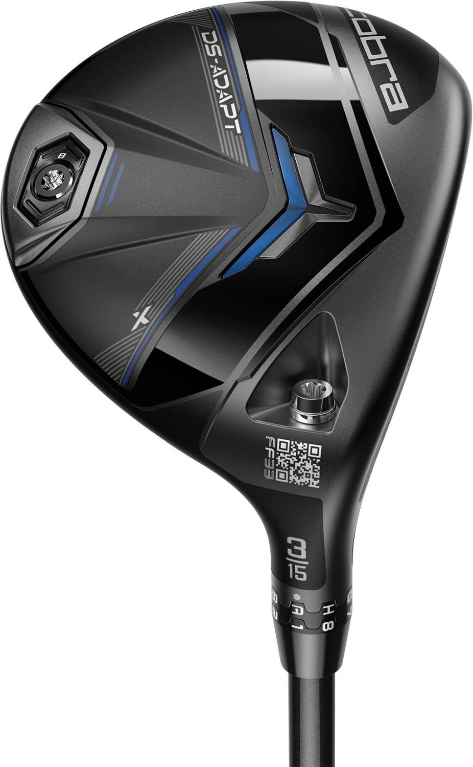 Ds Adapt X Herre Fairwaykølle Sort Venstre 15.0° (3 Kølle) True Temper Project X Denali Blue 60 Regular 5.5 Grafit fra Cobra