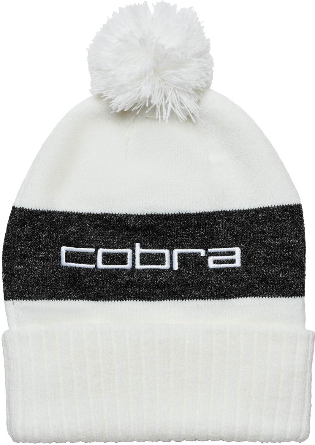 Pom Beanie Herre Hue White Glow Puma Black Str. Onesize fra Cobra
