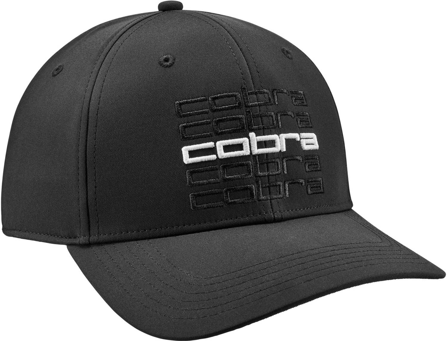 Repeat Herre Kasket Puma Black White Glow Str. Onesize fra Cobra