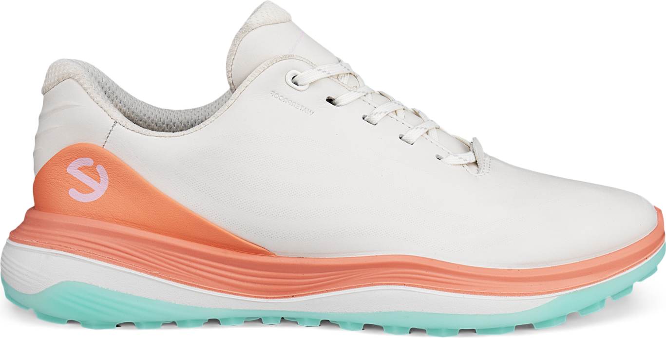 Lt1 Vandtætte Dame Golfsko Uden Spikes White Burnt Coral Str. 36 Normal fra Ecco