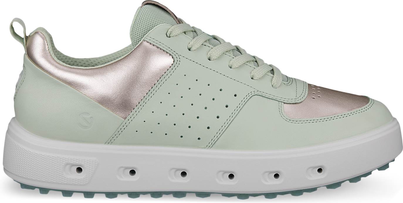 Street 720 Vandtætte Dame Golfsko Uden Spikes   Gold Metallic Matcha   Str. 36 Normal fra Ecco