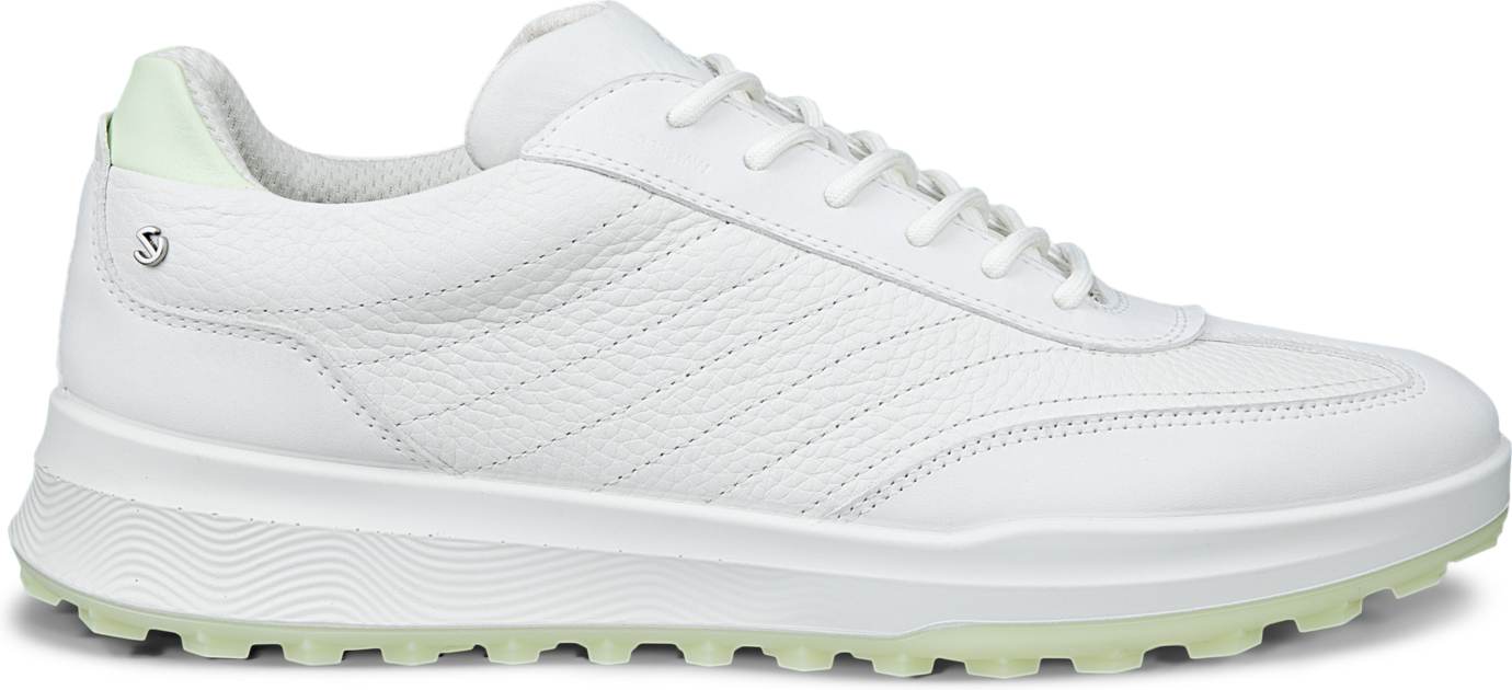 Street Vibe Vandtætte Dame Golfsko Uden Spikes Shadow White White Lime Cream Str. 35 Normal fra Ecco