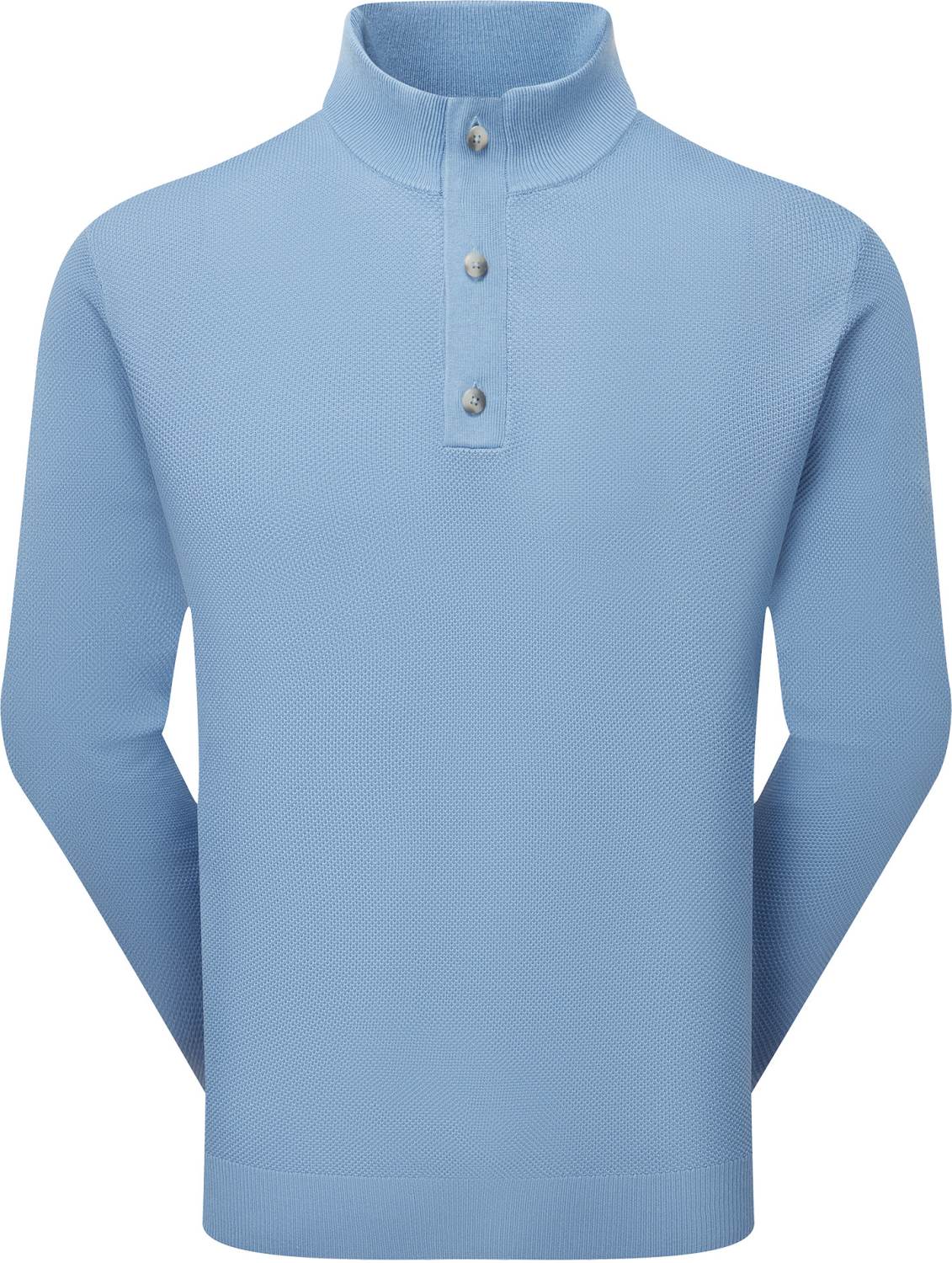Drirelease Button Placket Sweater Herre Pullover Blue Str. Xx fra Footjoy