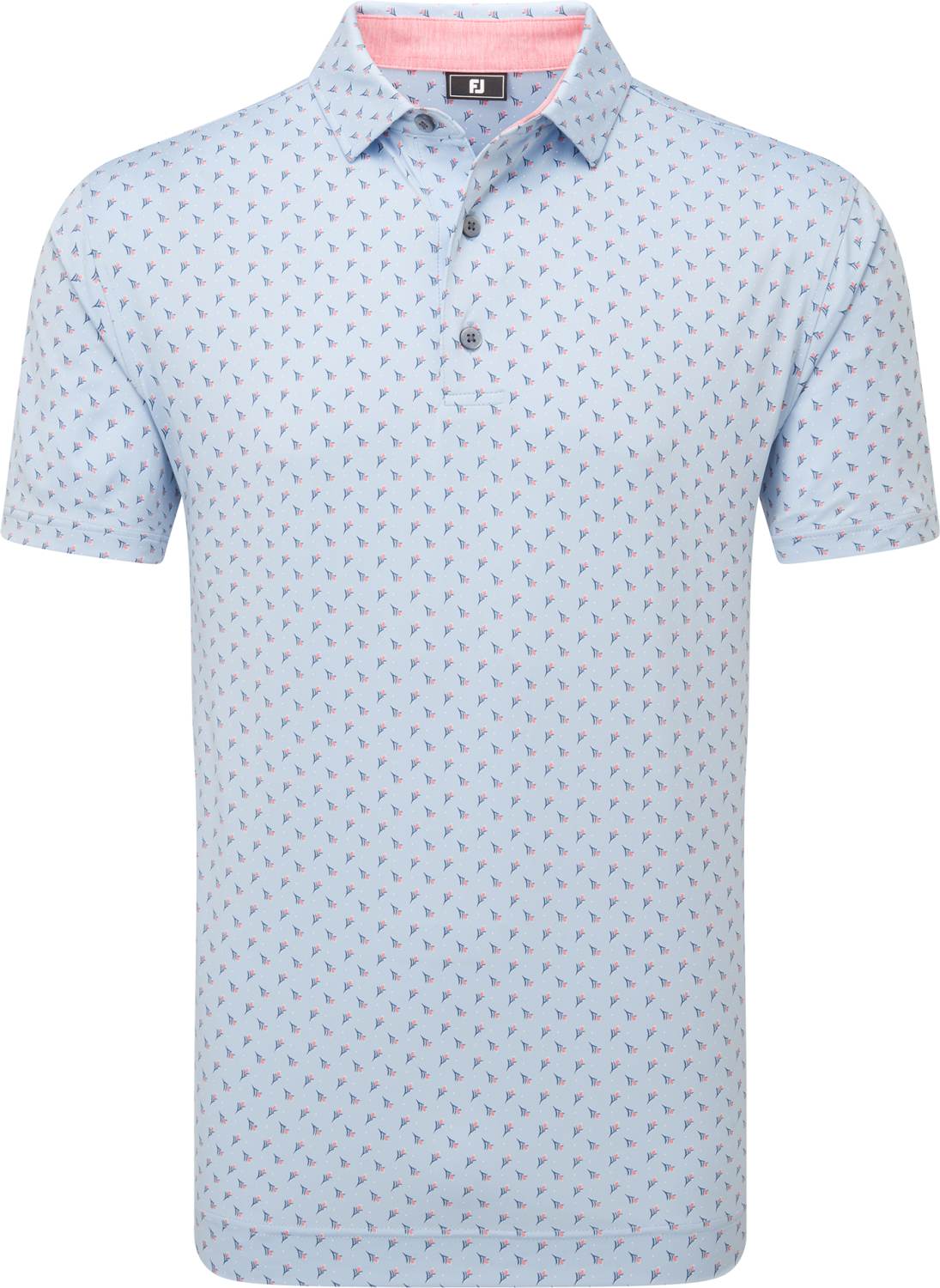 Flower Bud Foulard Lisle Herre Poloshirt Skyway Str. L fra Footjoy