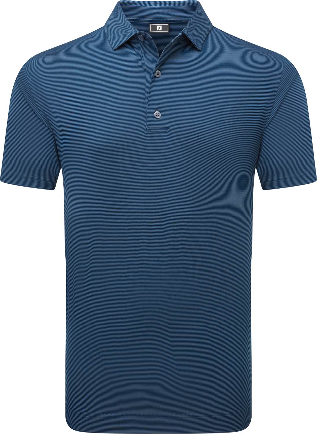 Micro Feeder Stripe Lisle Herre Poloshirt Navy Tonal Str. L fra Footjoy