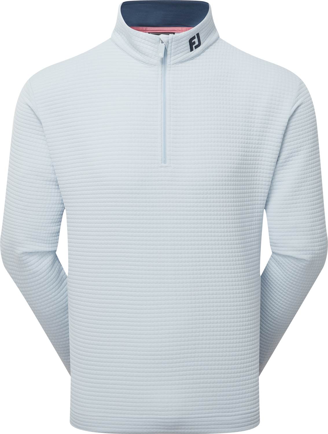 Quilt Texture Chill Out Herre Pullover Sky Str. L fra Footjoy