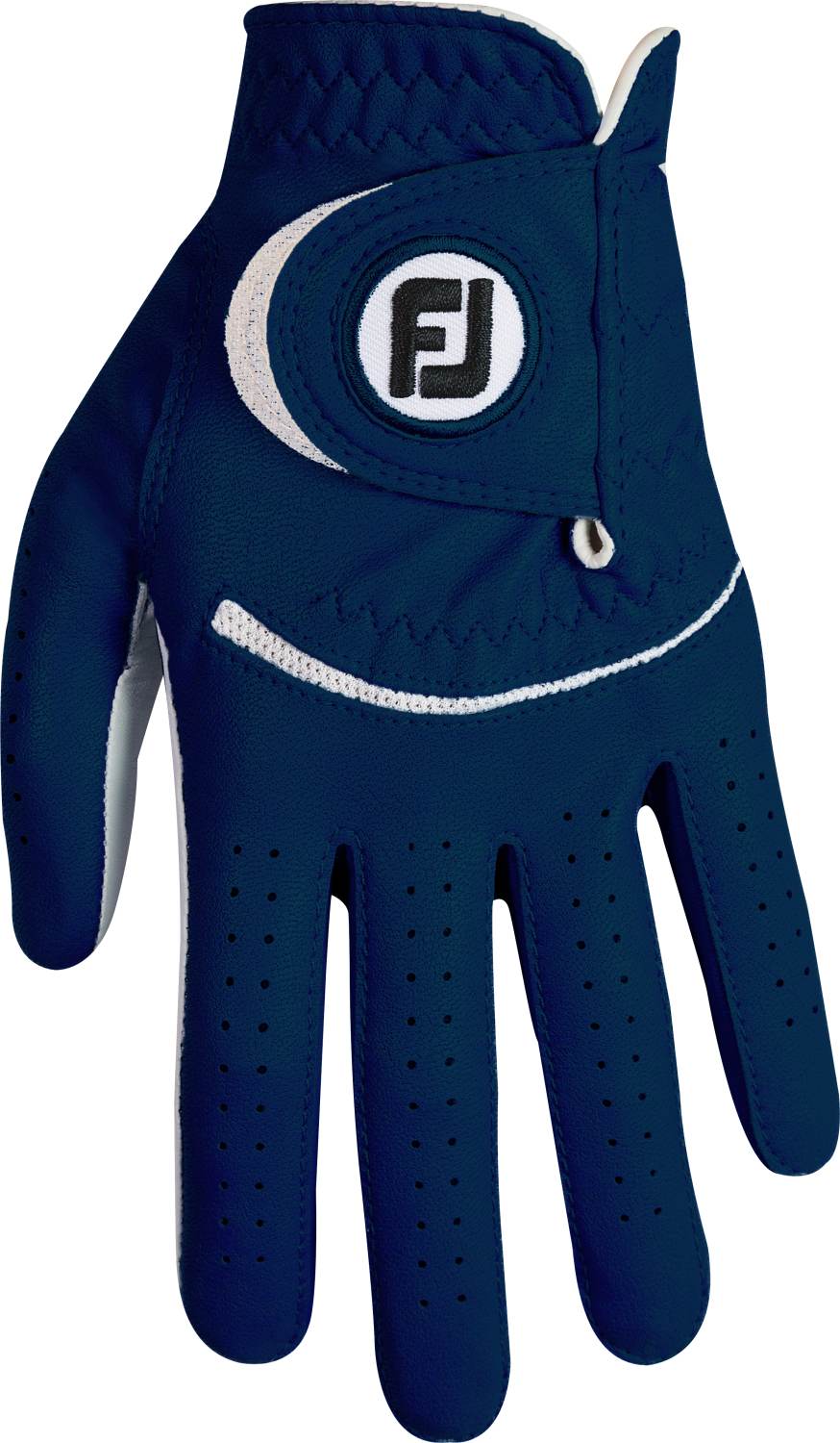 Spectrum Læder Dame Golfhandske Navy Venstre Str. L fra Footjoy