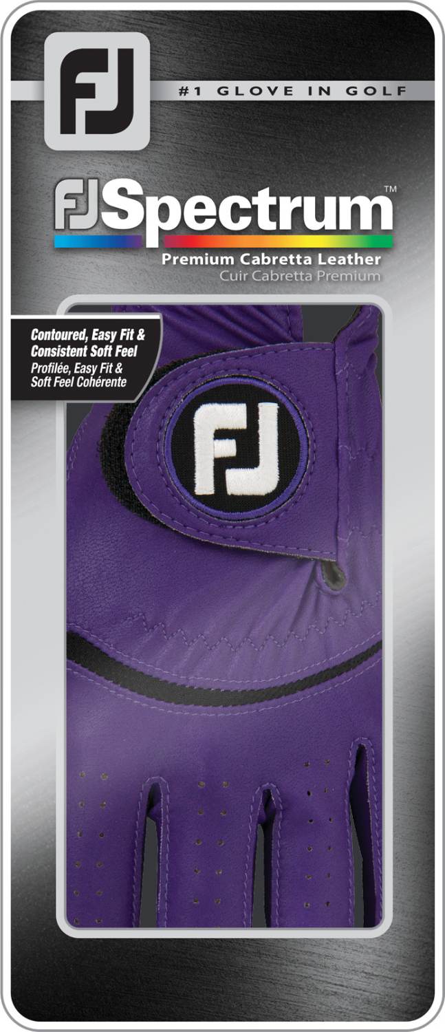 Spectrum Læder Herre Golfhandske   Purple   Venstre   Str. L fra Footjoy