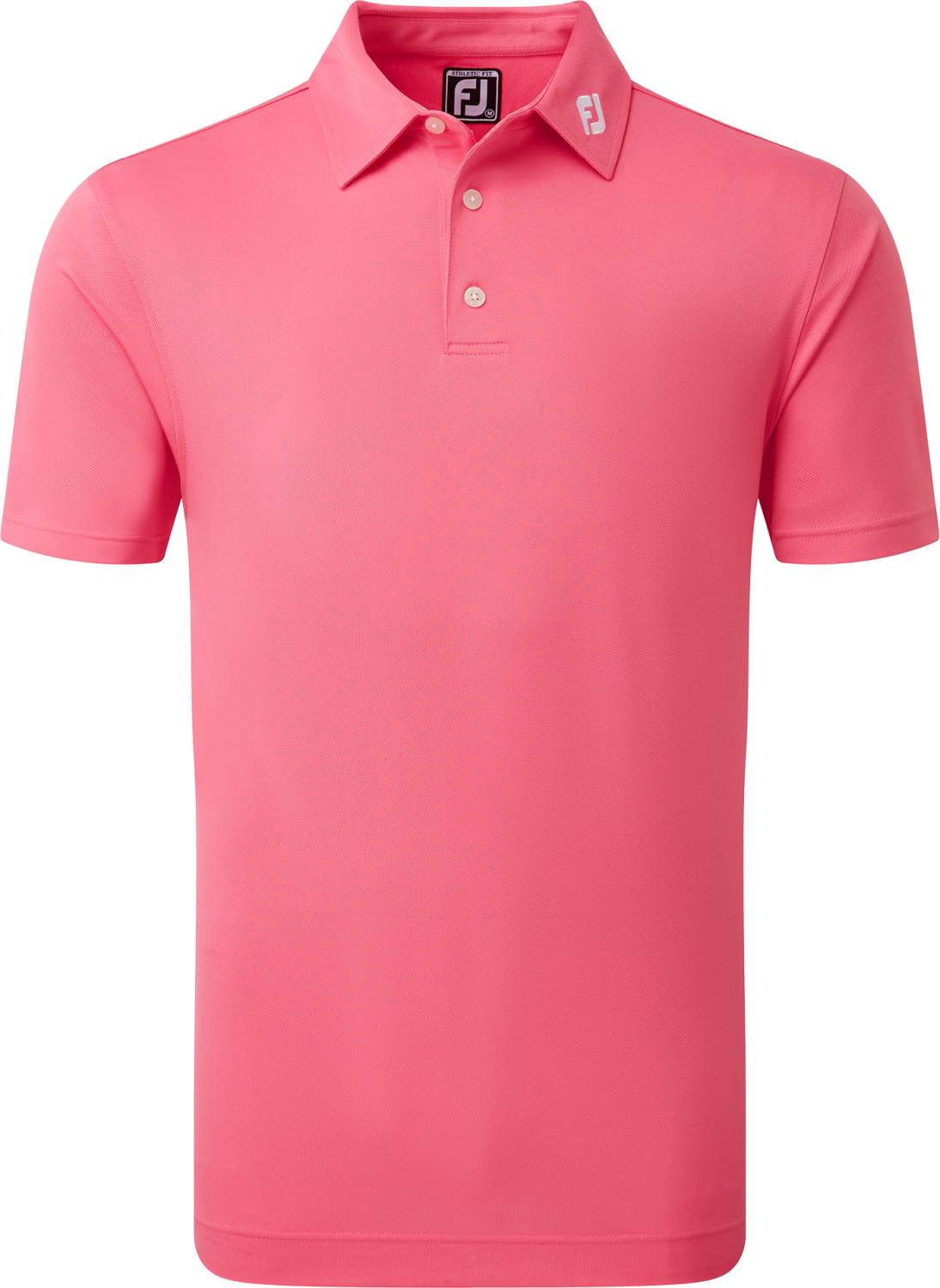 Stretch Pique Solid Herre Poloshirt Watermelon Str. L fra Footjoy