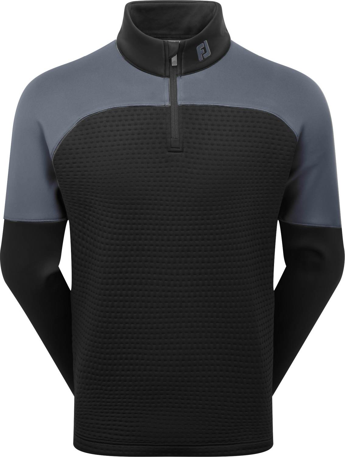 Thermoseries Jacquard Midlayer Herre Pullover Black Charcoal Str. Xx fra Footjoy