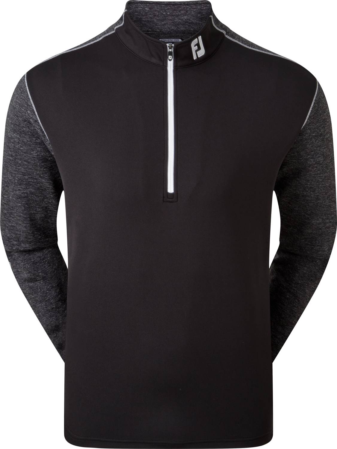 Tonal Heather Chill Out Herre Pullover Black Str. L fra Footjoy