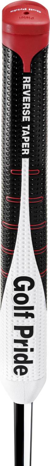 Reverse Taper Pistol Putte Grip Black White Red Str. Large fra Golf Pride