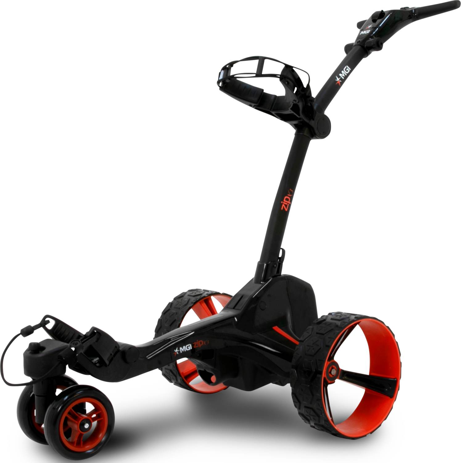 Zip X3 (2024) Elektrisk Golfvogn   Black   250wh, 24v (27 Huller) fra Mgi