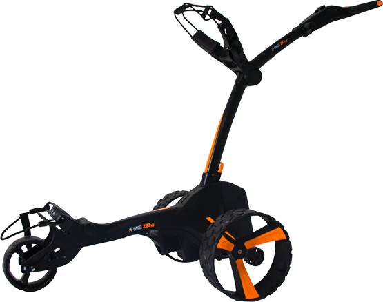 Zip X4 Special Edition (2025) Elektrisk Golfvogn   Black Orange   250wh, 24v (27 Huller) fra Mgi