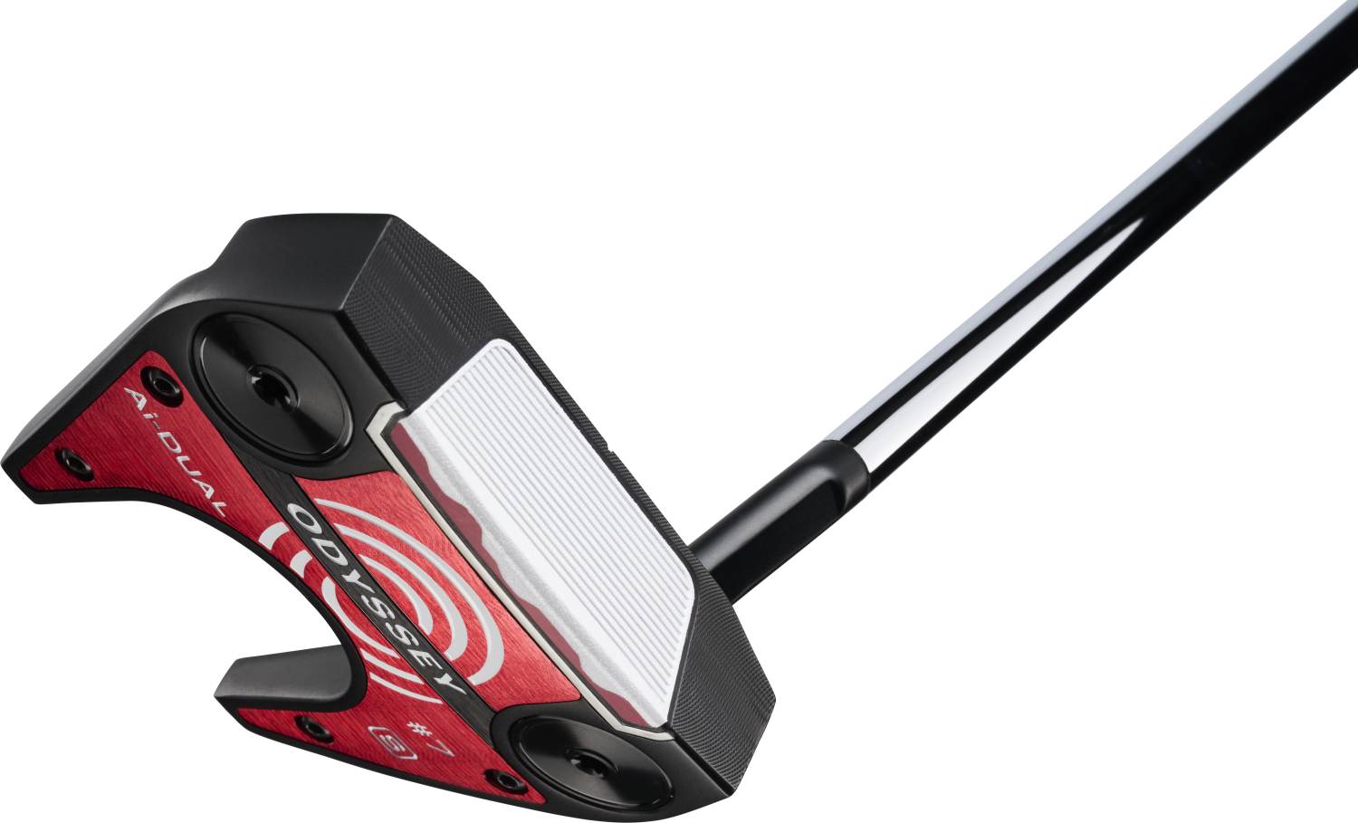 Ai Dual Seven Slant Neck Putter   Black   Højre   Str. 33"     Ai Dual Pistol (2026) Midsize Hvid Sort fra Odyssey