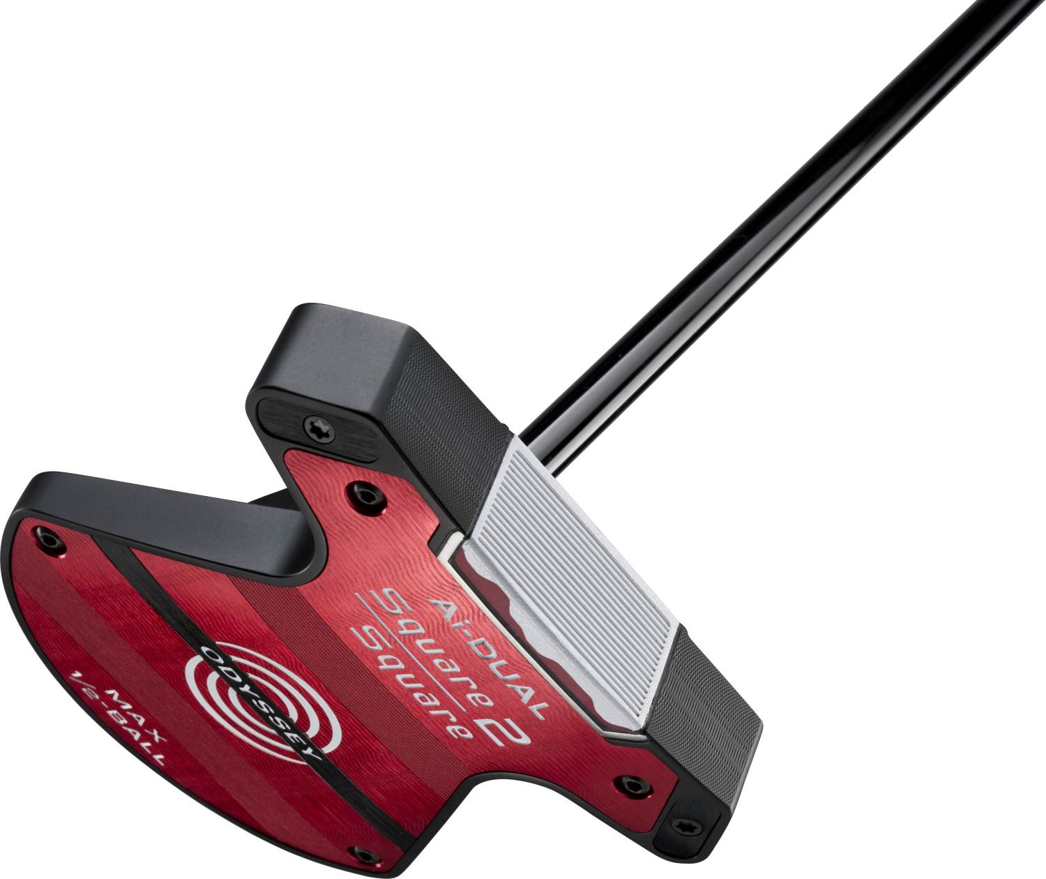 Ai Dual Square 2 Square Max 1 2 Ball Straight Neck Putter   Black   Højre   Str. 33"     Ai Dual S2s Reverse Taper 2.0 (2026) Oversize Hvid Sort fra Odyssey