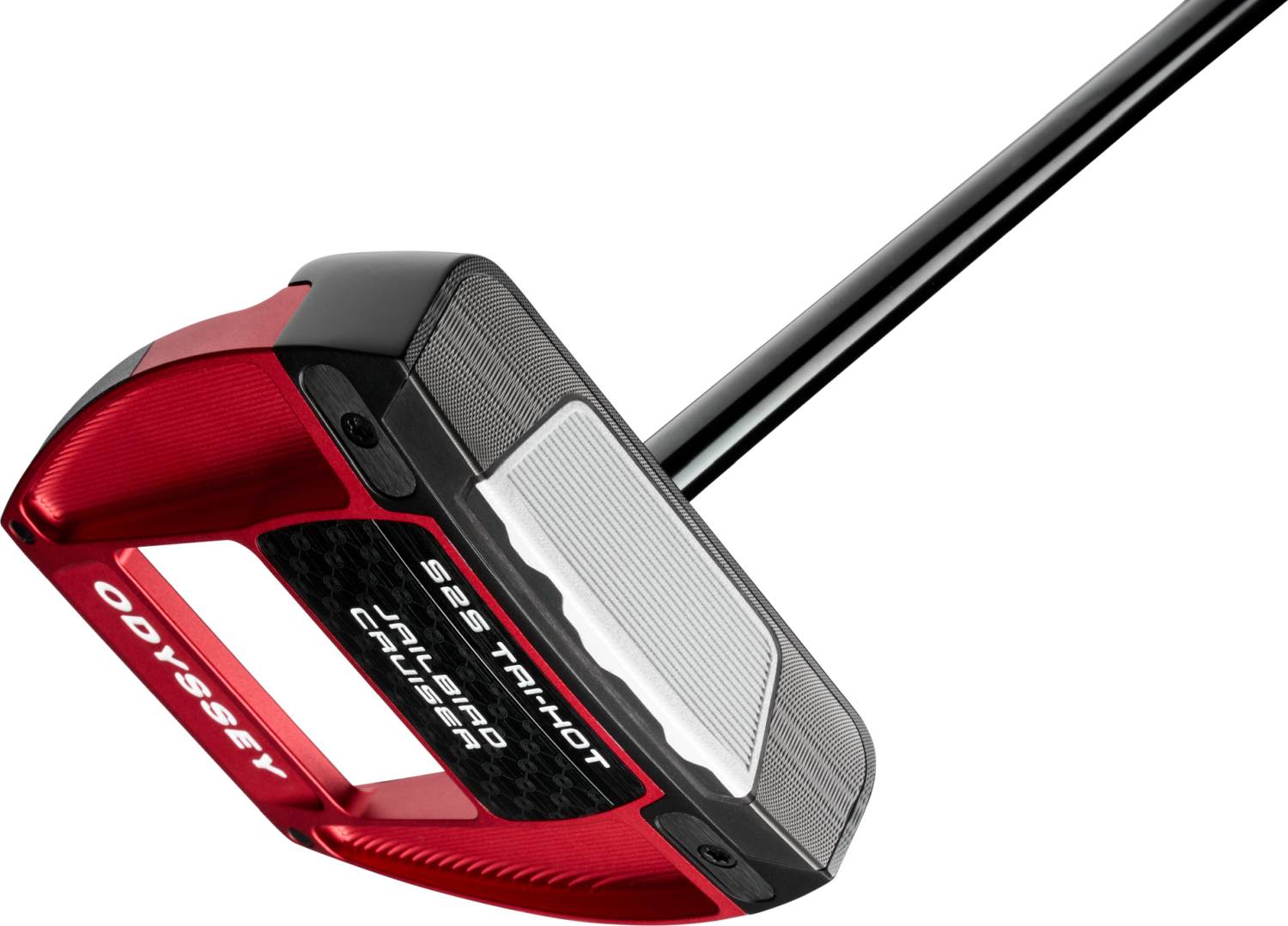 Square 2 Square Tri Hot Jailbird Cruiser Straight Neck Putter Red Black Højre Str. 38" S2s Tri Hot Cruiser (2026) Standard Rød Sort fra Odyssey