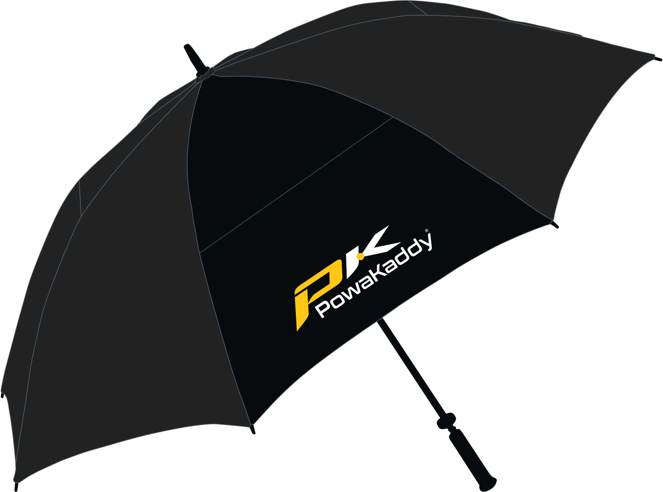 Hurricane Telescopic Paraply Black fra Powakaddy
