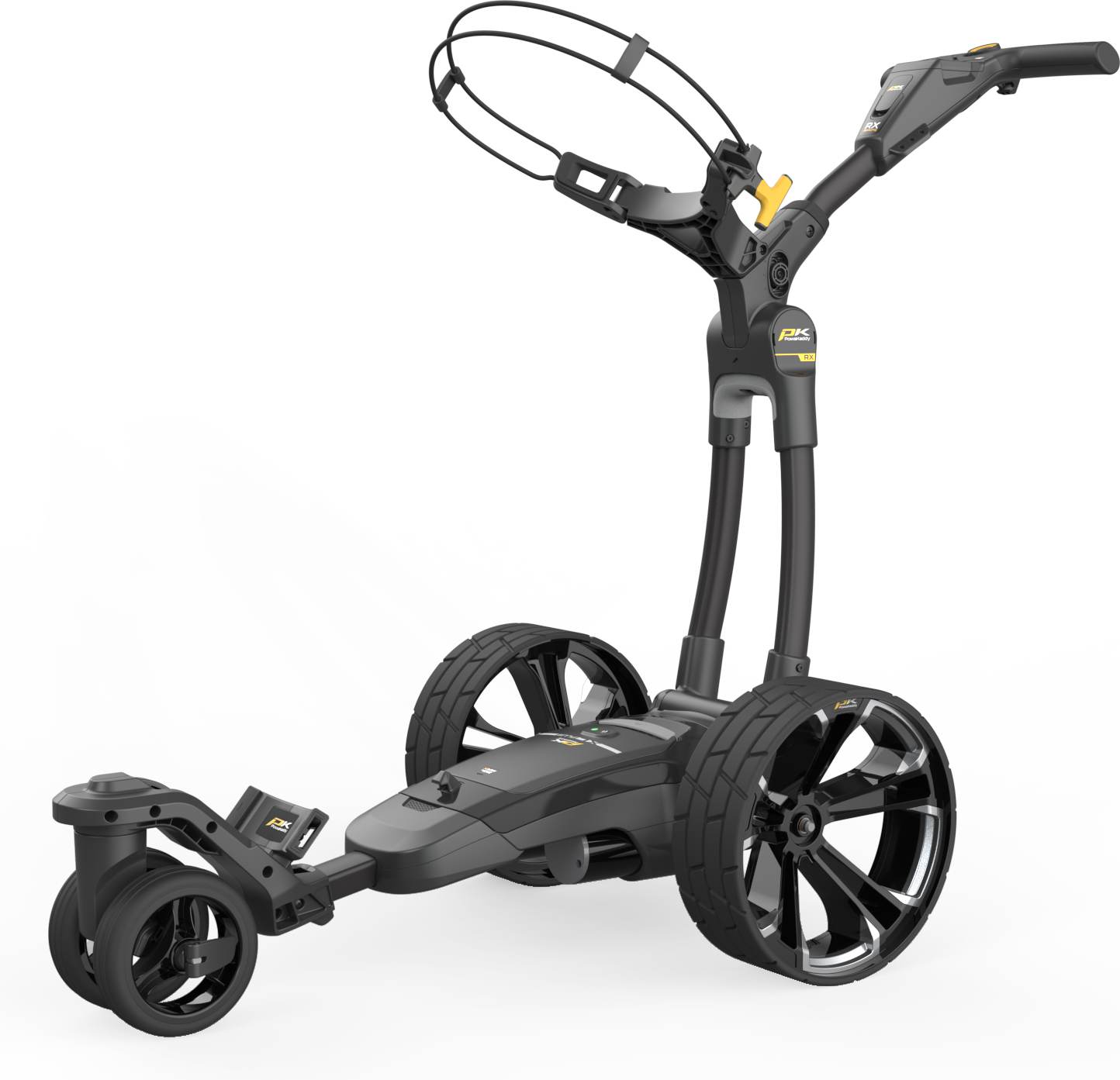 Rx Elektrisk Golfvogn Black 299wh, 29.6v (18 Huller) fra Powakaddy