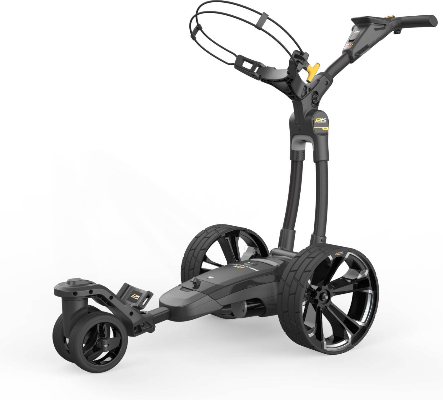 Rx10 Gps Elektrisk Golfvogn Black 299wh, 29.6v (18 Huller) fra Powakaddy