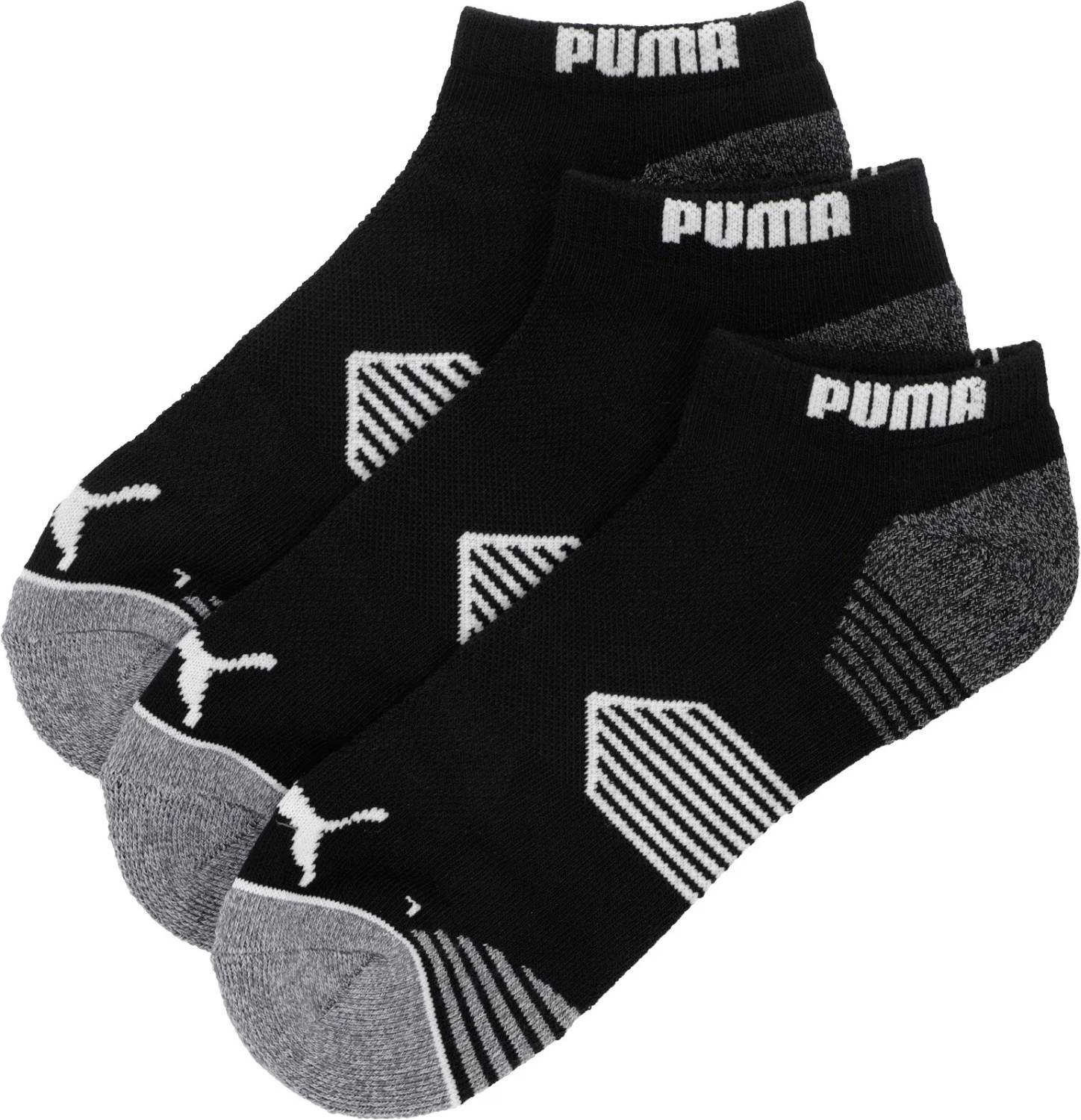 Essential Low Cut (3 Pak) Sokker Black Str. 34.5 37.5 fra Puma
