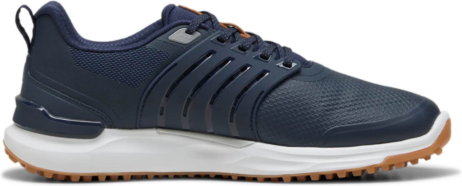 Ignite Elevate 2 Vandtætte Herre Golfsko Uden Spikes Deep Navy Silver Gum Str. 44 1 2 Normal fra Puma