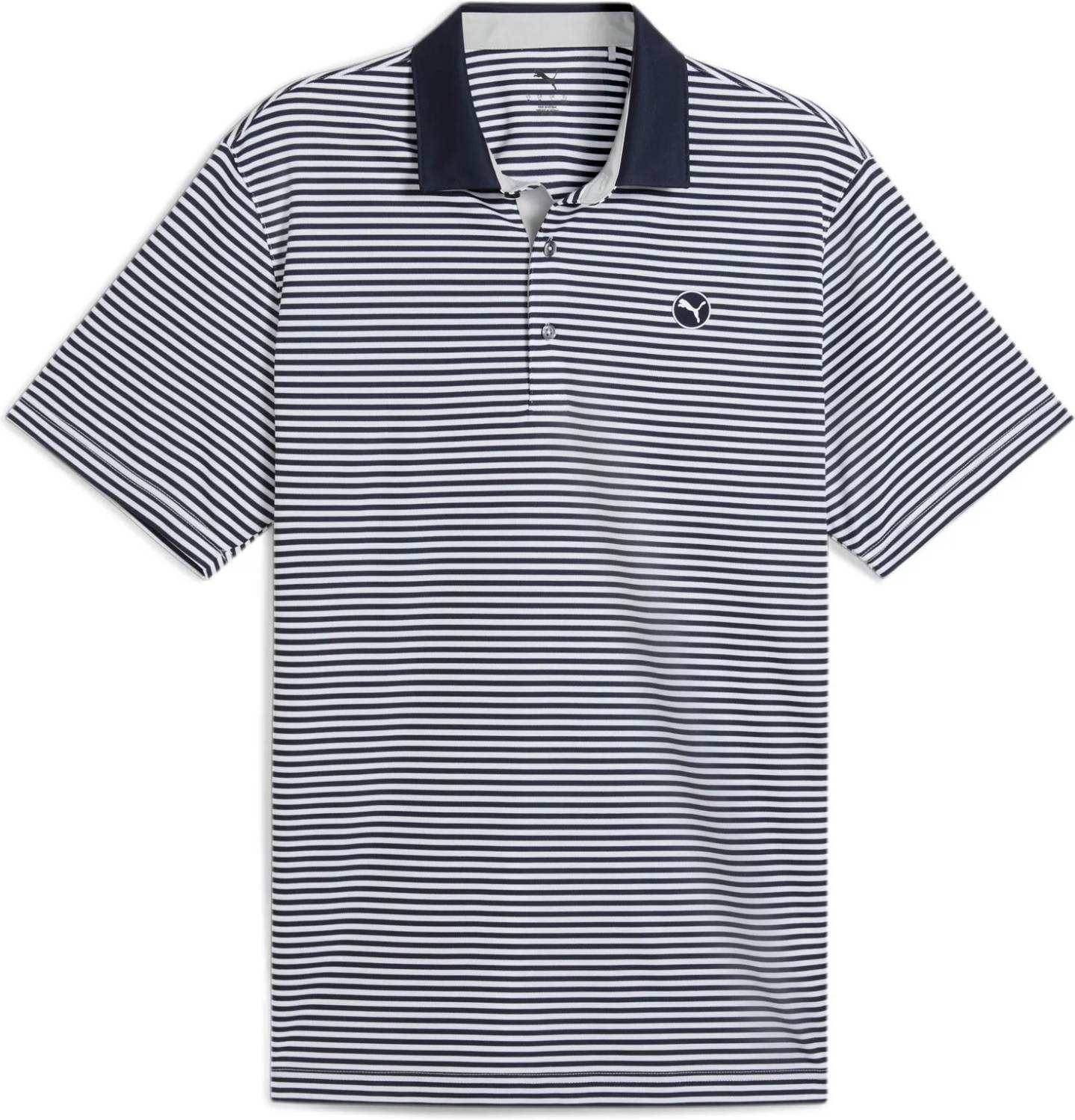 Pure 2.0 Striped Herre Poloshirt Deep Navy White Glow Str. Xx fra Puma