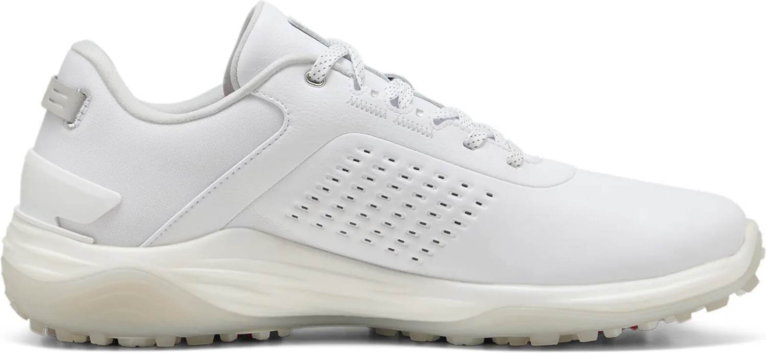 Shadowcat Nitro™ Vandtætte Herre Golfsko Med Spikes White Ash Gray Str. 44 1 2 Normal fra Puma