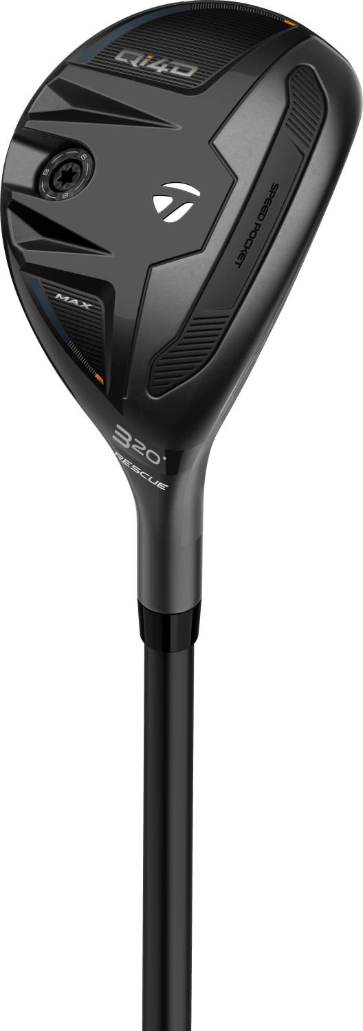 Qi4d Max Herre Hybridkølle Black Navy Orange Højre 20.0° (3 Kølle) Kbs Reax Hl 50 Senior Grafit fra Taylormade