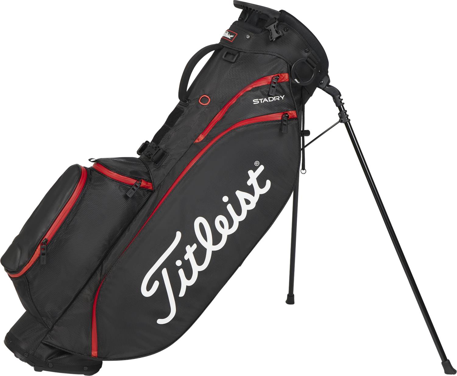 Players 4 Staydry Vandtæt Bærebag   Blk Blk Red fra Titleist