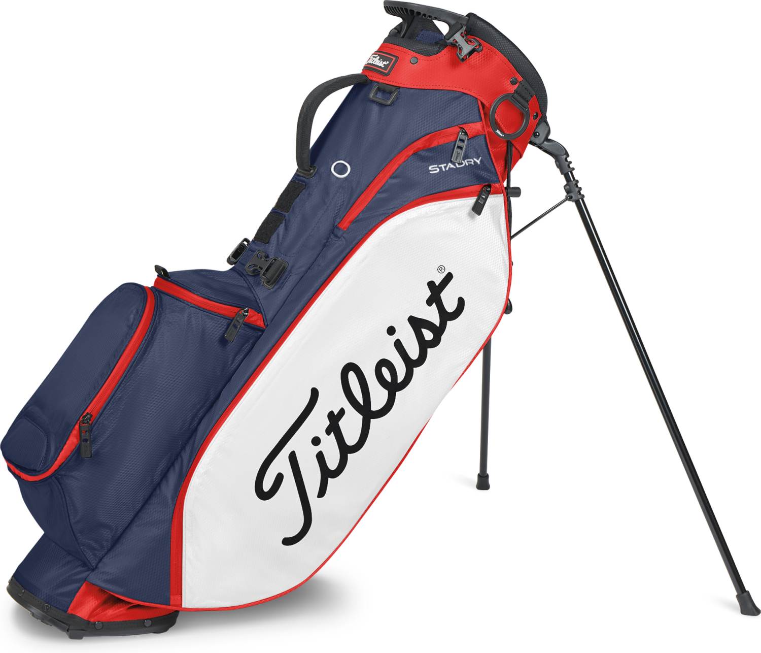 Players 4 Staydry Vandtæt Bærebag   Nvy Wht Red fra Titleist