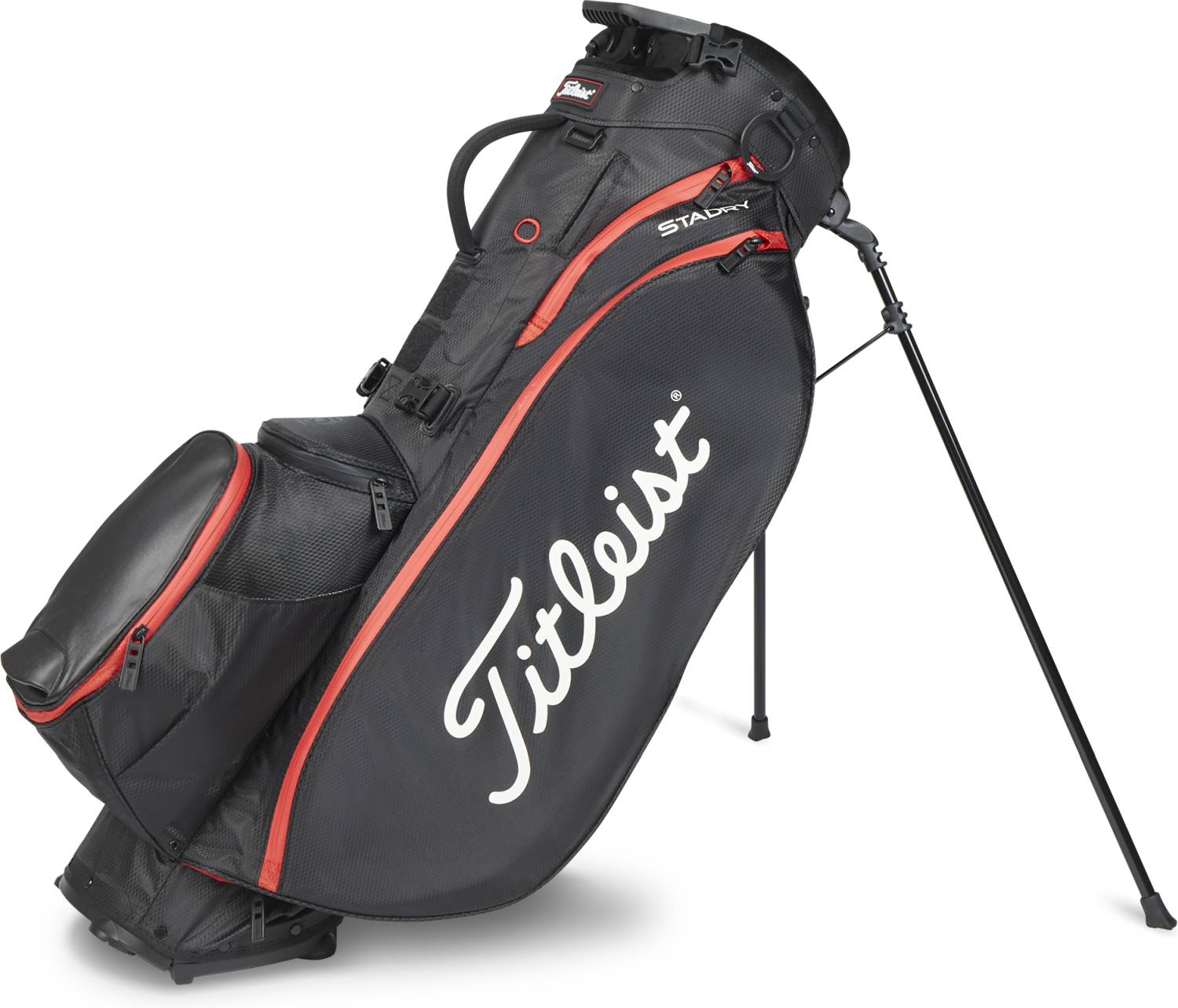 Players 5 Staydry Vandtæt Bærebag   Blk Blk Red fra Titleist