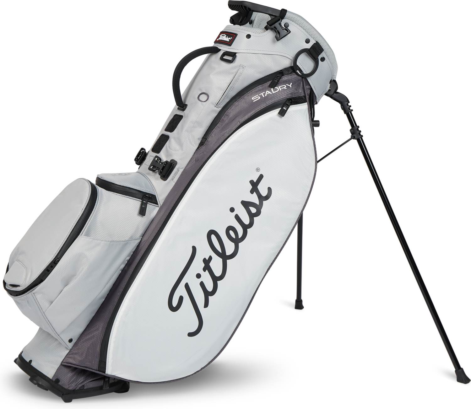 Players 5 Staydry Vandtæt Bærebag Grey Graphite White fra Titleist