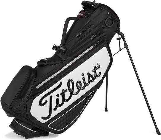 Tour Series Premium Stand Stadry Vandtæt Bærebag Black White fra Titleist