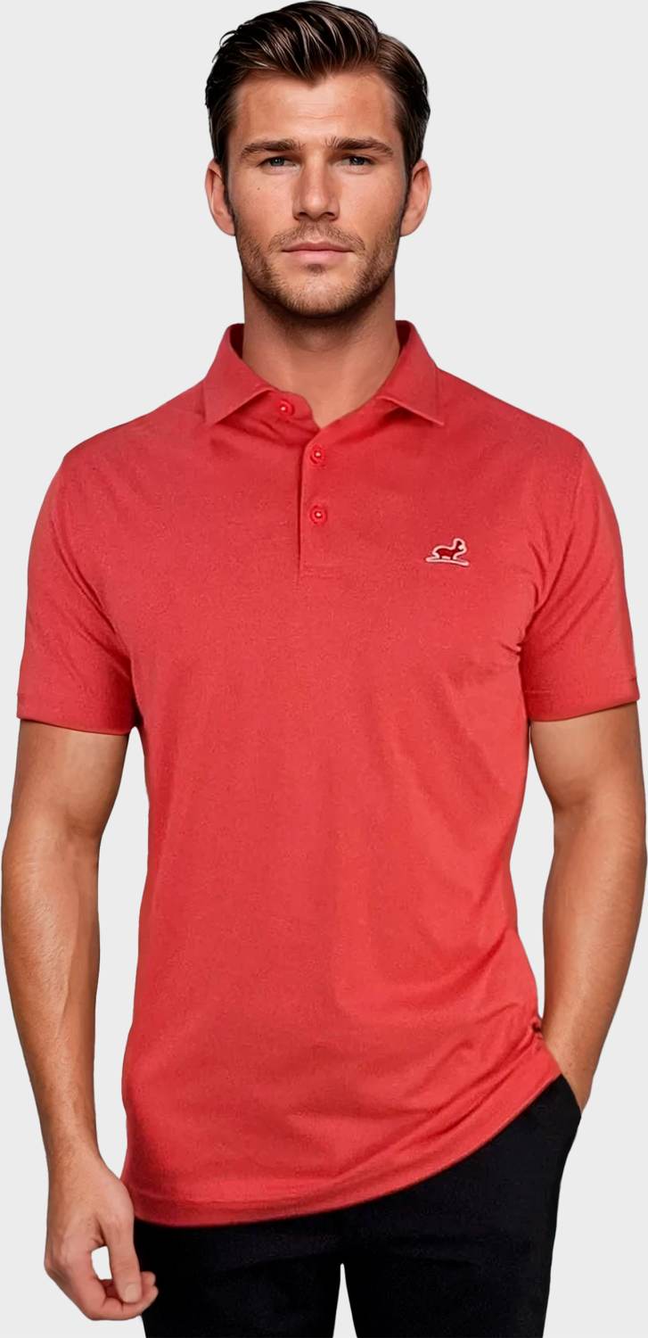 Samuel Herre Poloshirt   Red   Str. X fra What Bunkers