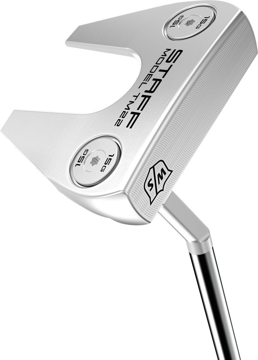 Staff Model Tm22 Slant Neck Herre Putter   Chrome   Højre   Str. 34"     Deep Etched (2023) Standard Grå fra Wilson Staff