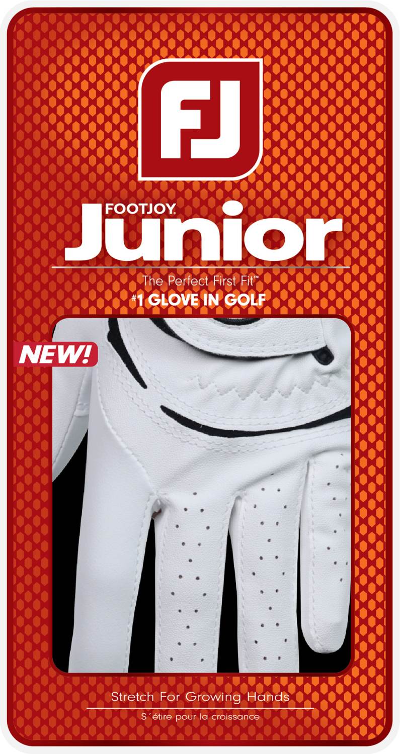 Original Syntetisk Junior Golfhandske White Black Venstre Str. L fra Footjoy