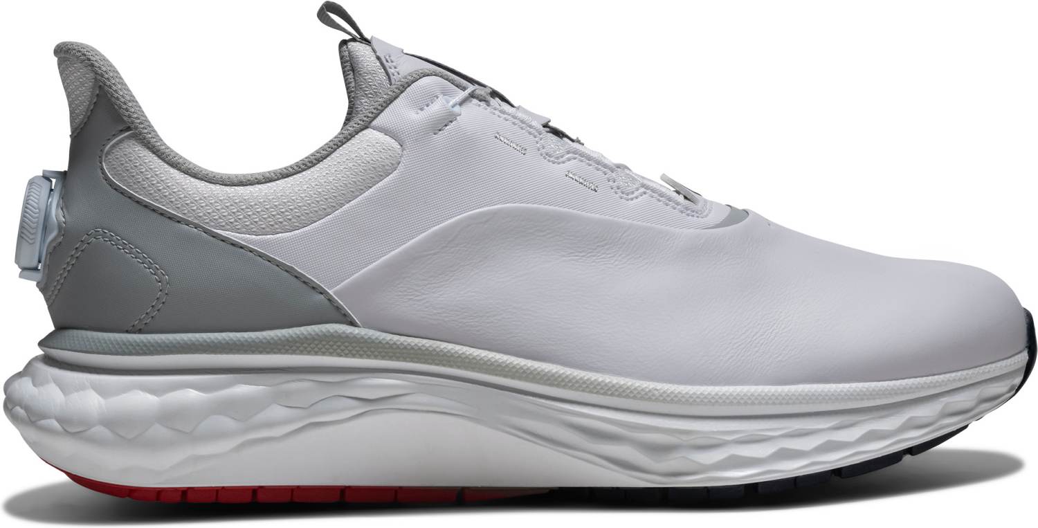Quantum (2026) Boa Vandtætte Herre Golfsko Uden Spikes White White Grey Str. 43 Normal fra Footjoy