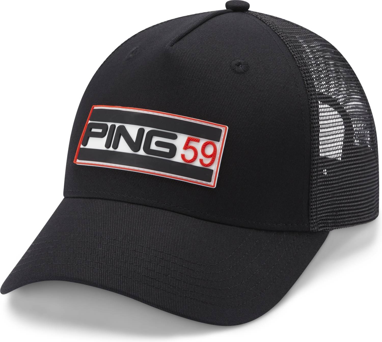 59 Trucker Kasket   Black   Str. Justerbar fra Ping