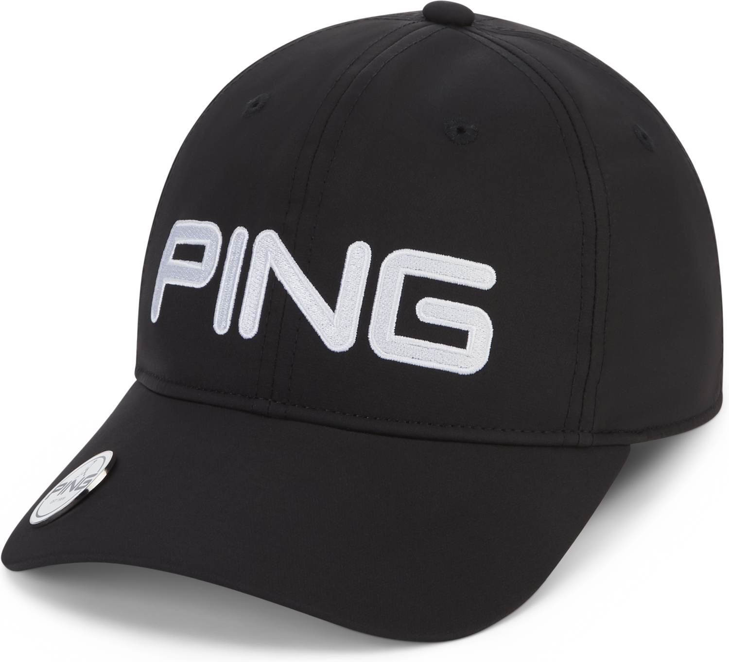 Ball Marker Kasket Black Str. Justerbar fra Ping
